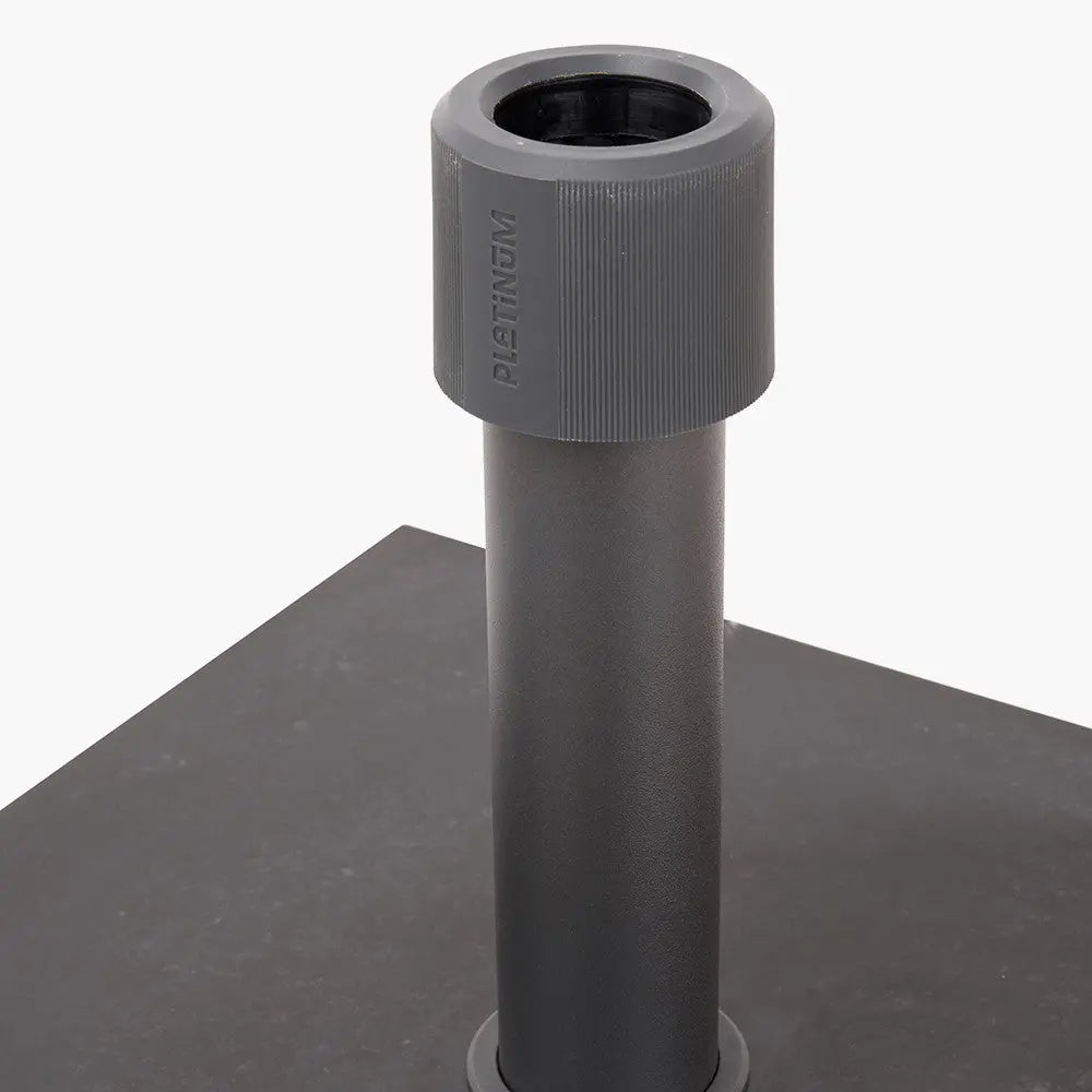 Rome Polished Black Granite 40KG Wheeled Parasol Base  Nicholas John Interiors