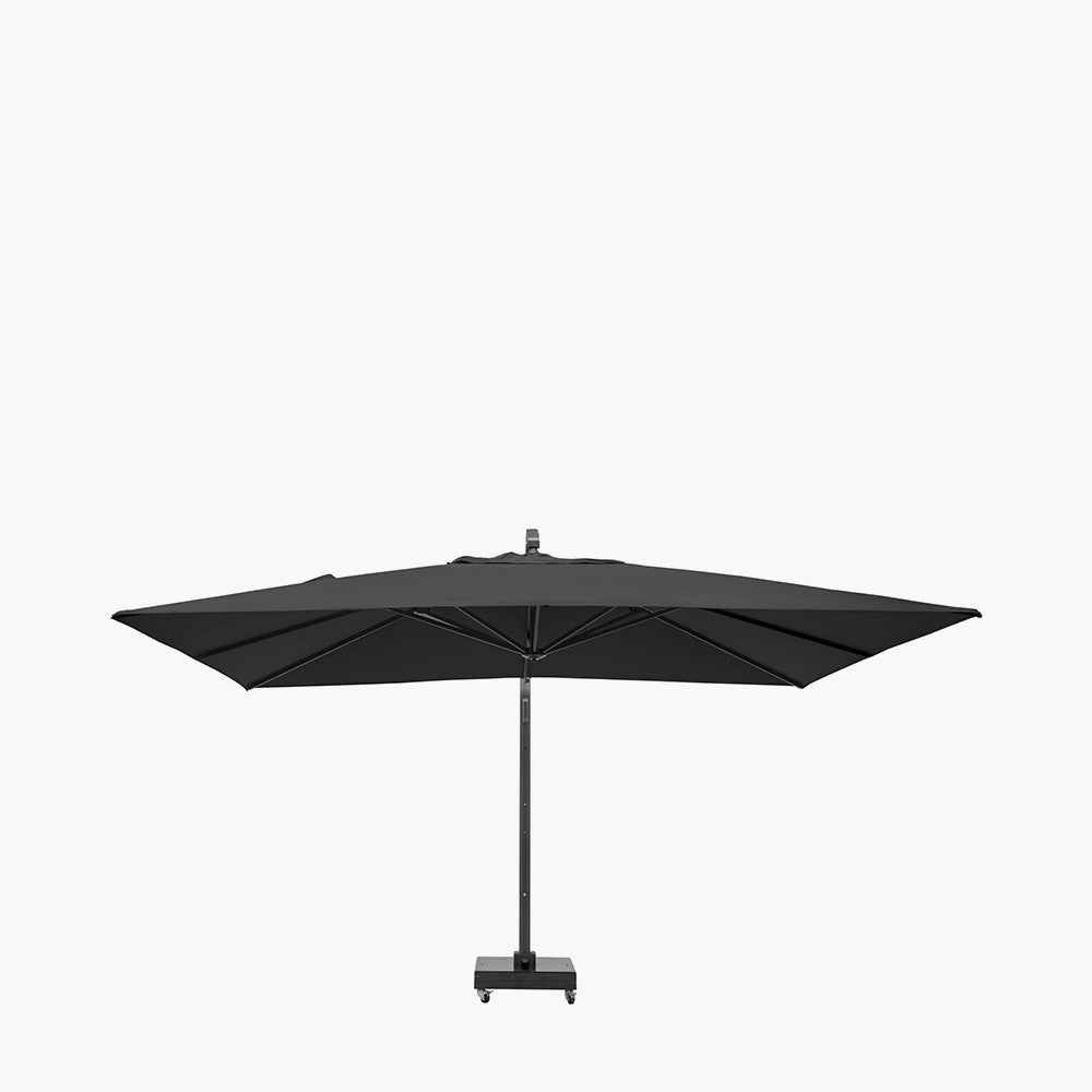 Icon Premium T1 4mx3m Rectangular Premium Faded Black Parasol Pacific Lifestyle