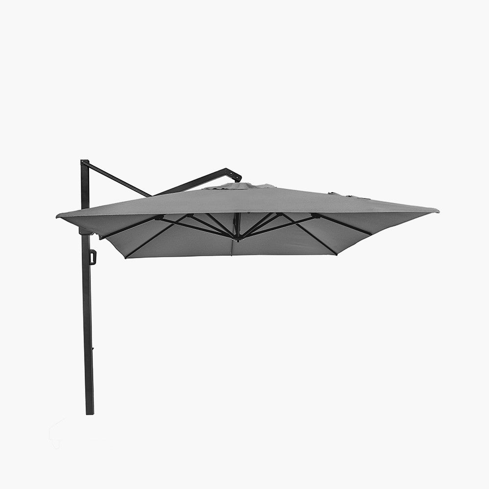 Icon Premium T1 4mx3m Rectangular Premium Manhattan Grey Parasol Pacific Lifestyle