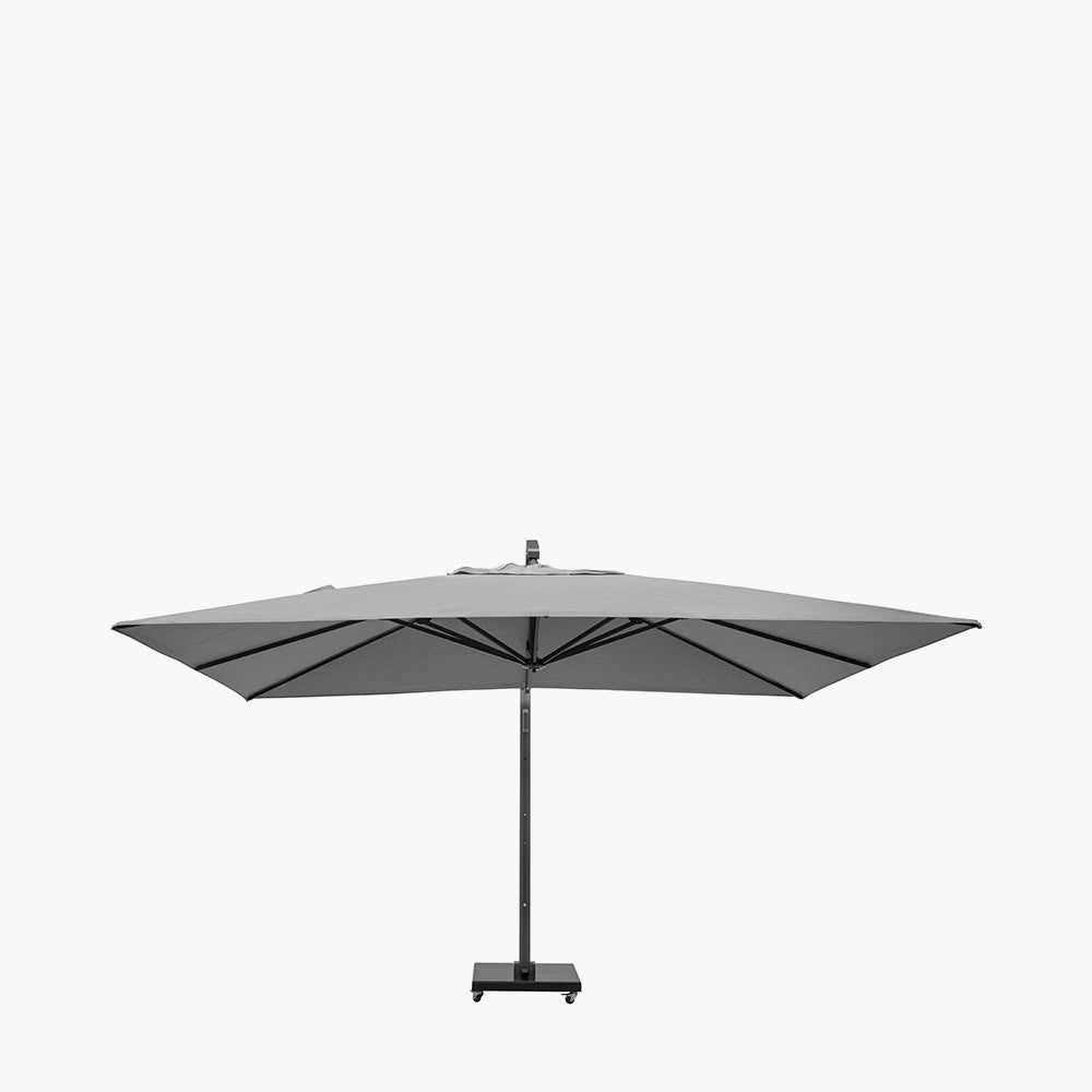 Icon Premium T1 4mx3m Rectangular Premium Manhattan Grey Parasol Pacific Lifestyle