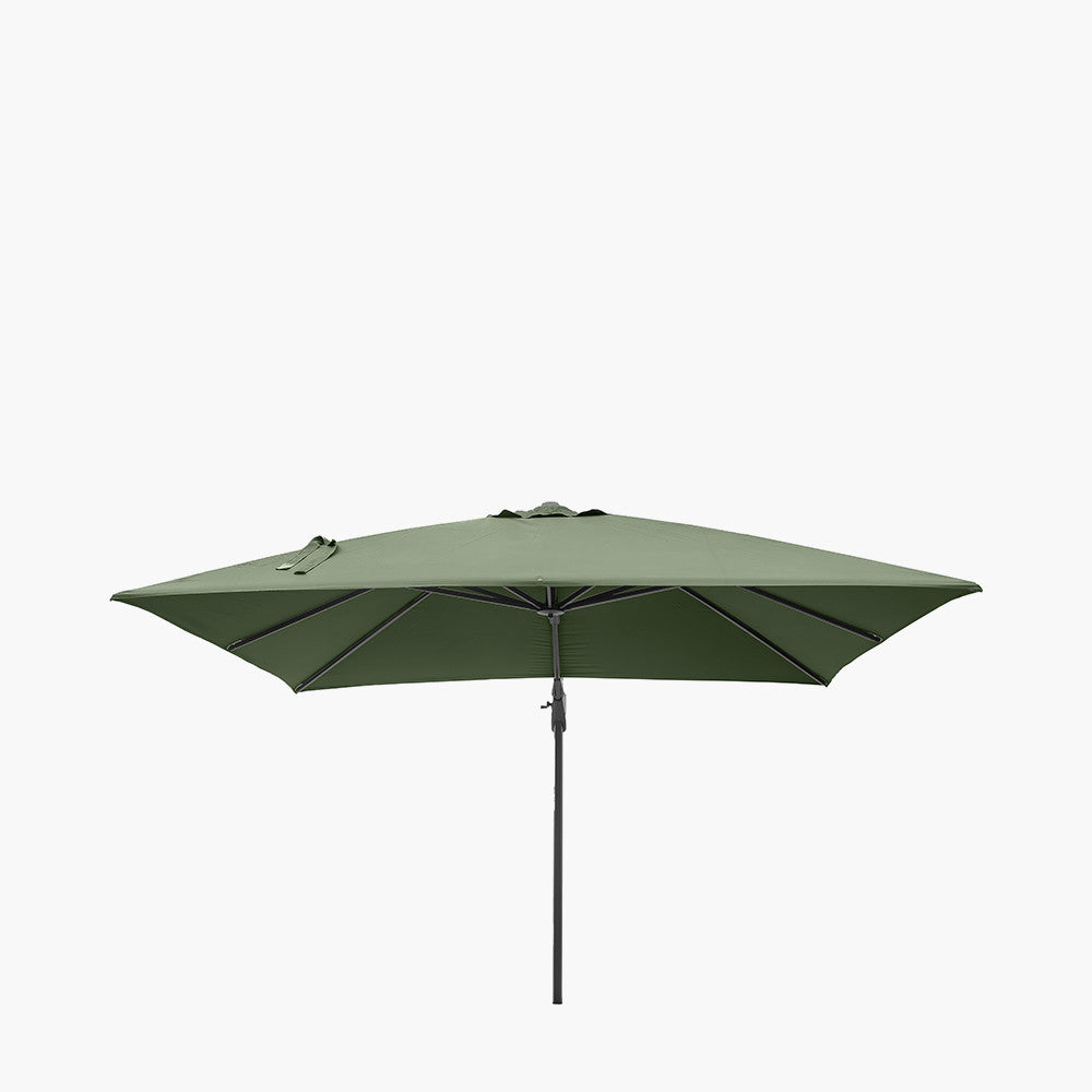 Challenger T2 3m Square Olive Free Arm Parasol Pacific Lifestyle