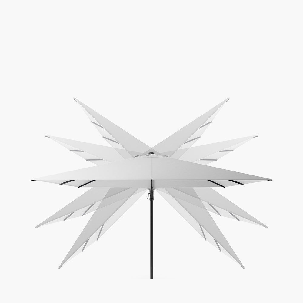Challenger T2 3m Square Sandstone / Champagne Free Arm Parasol Pacific Lifestyle