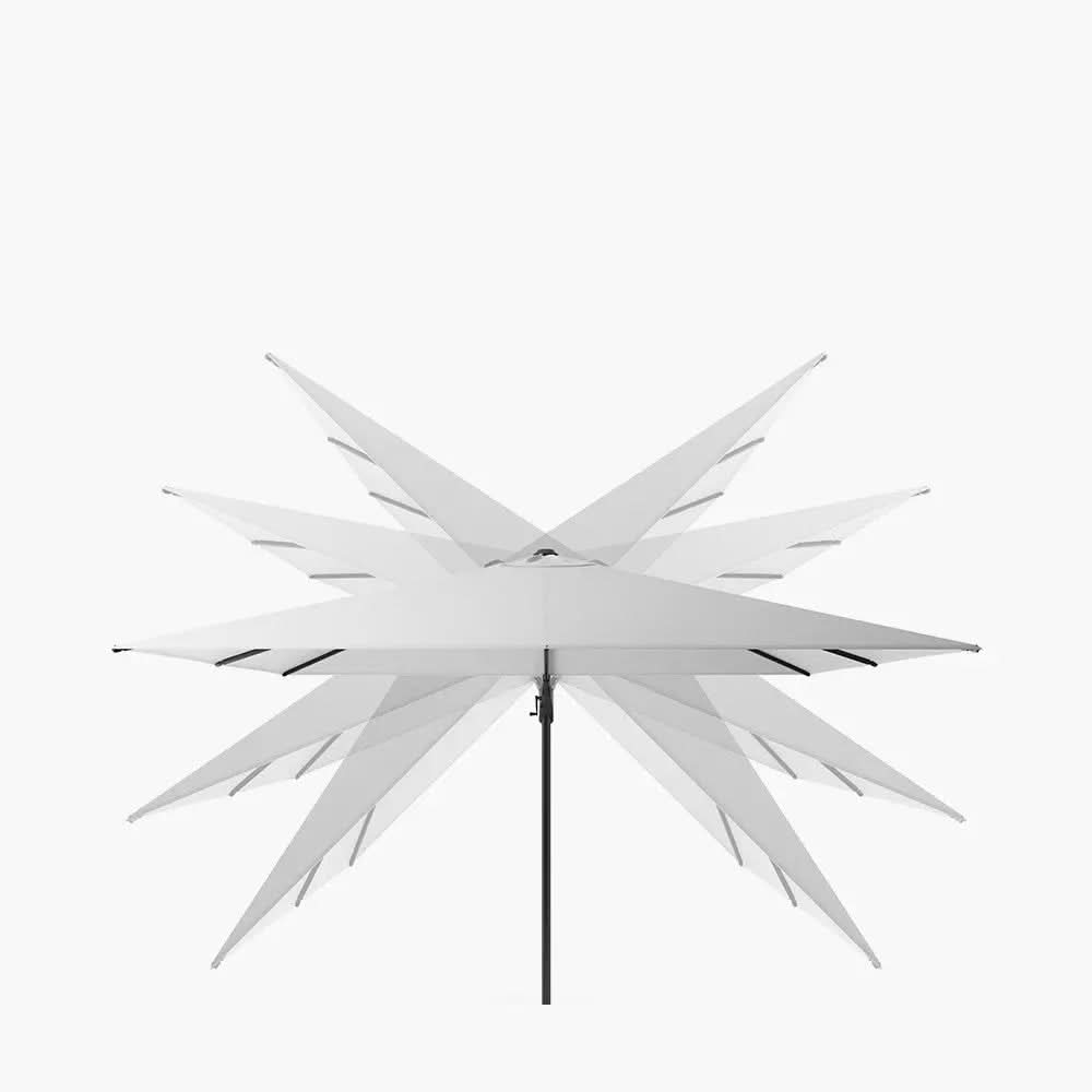 Glow Challenger T2 3m Square Premium Havana Taupe Free Arm Parasol  Nicholas John Interiors