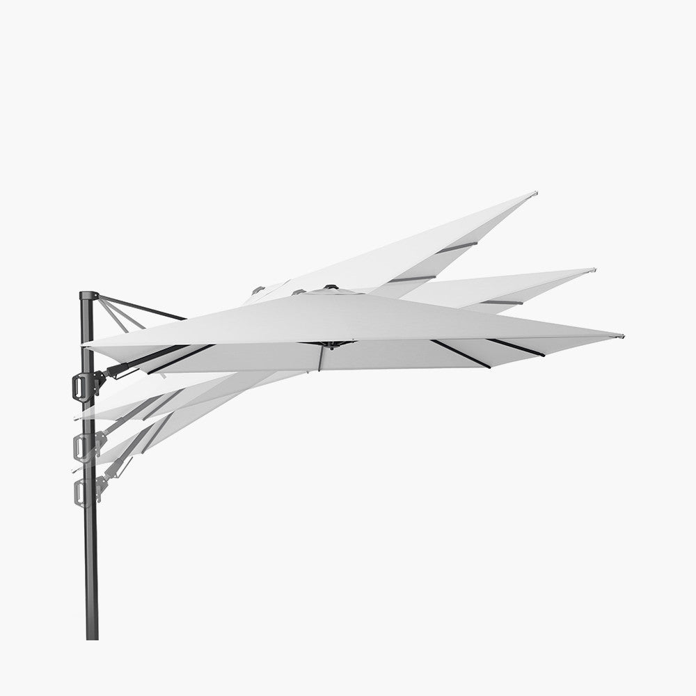 Challenger T2 3m Square Premium Champagne Free Arm Parasol Pacific Lifestyle