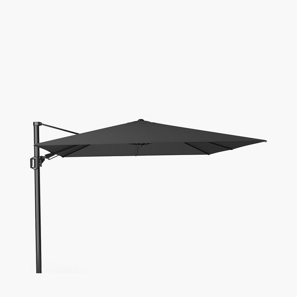 Challenger T2 3m Square Premium Faded Black Free Arm Parasol Pacific Lifestyle