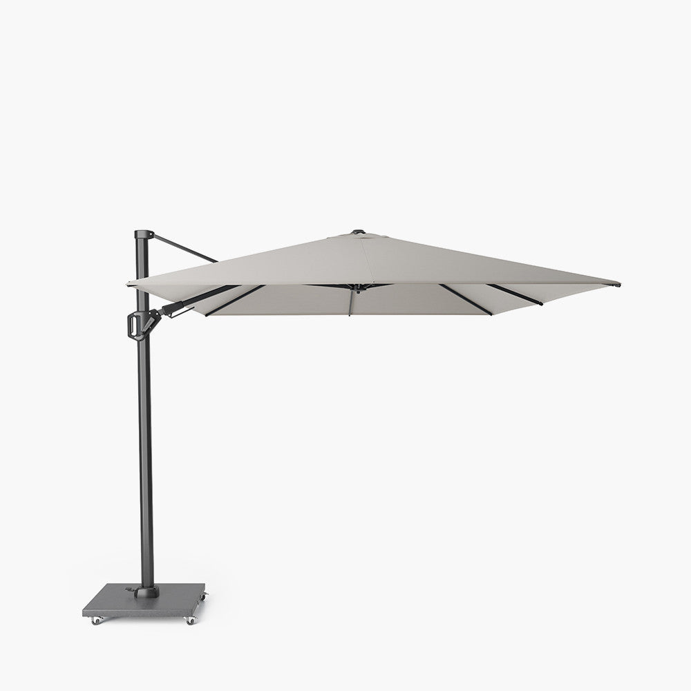 Challenger T2 3.5 x 2.6m Rectangular Premium Manhattan Grey Free Arm Parasol Pacific Lifestyle