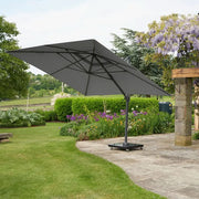 Challenger T2 3.5 x 2.6m Rectangular Premium Free Arm Parasol  Nicholas John Interiors