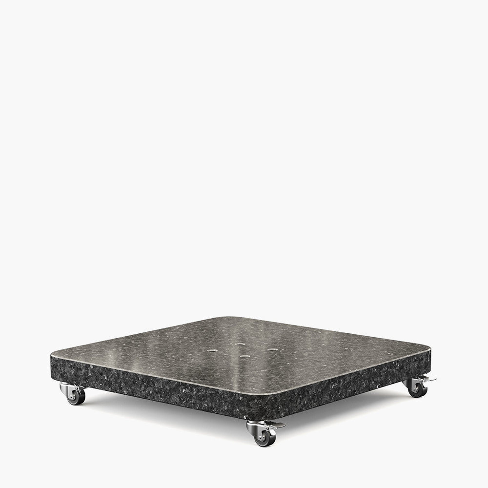 Ancona Anthracite Round Edge Granite 120KG Wheeled Parasol Base