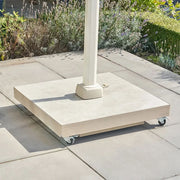 Ceramica Sandstone 90KG Wheeled Parasol Base  Nicholas John Interiors