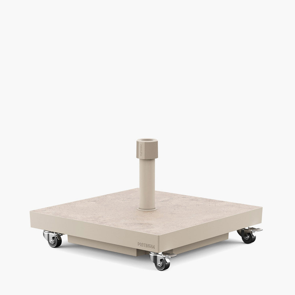 Ceramica Sandstone 40KG Wheeled Parasol Base