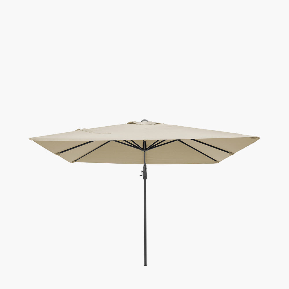 Voyager T2 2.7m Square Champagne Free Arm Parasol Pacific Lifestyle