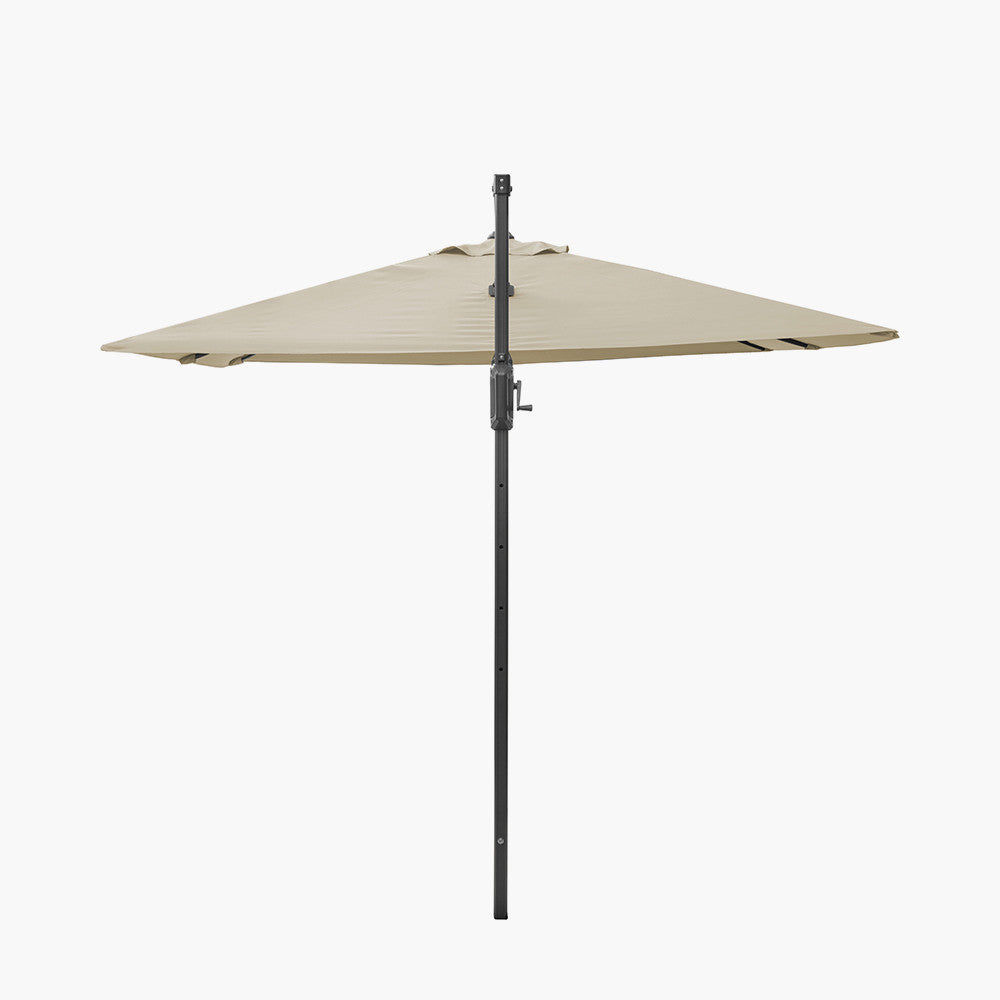 Voyager T2 2.7m Square Champagne Free Arm Parasol Pacific Lifestyle