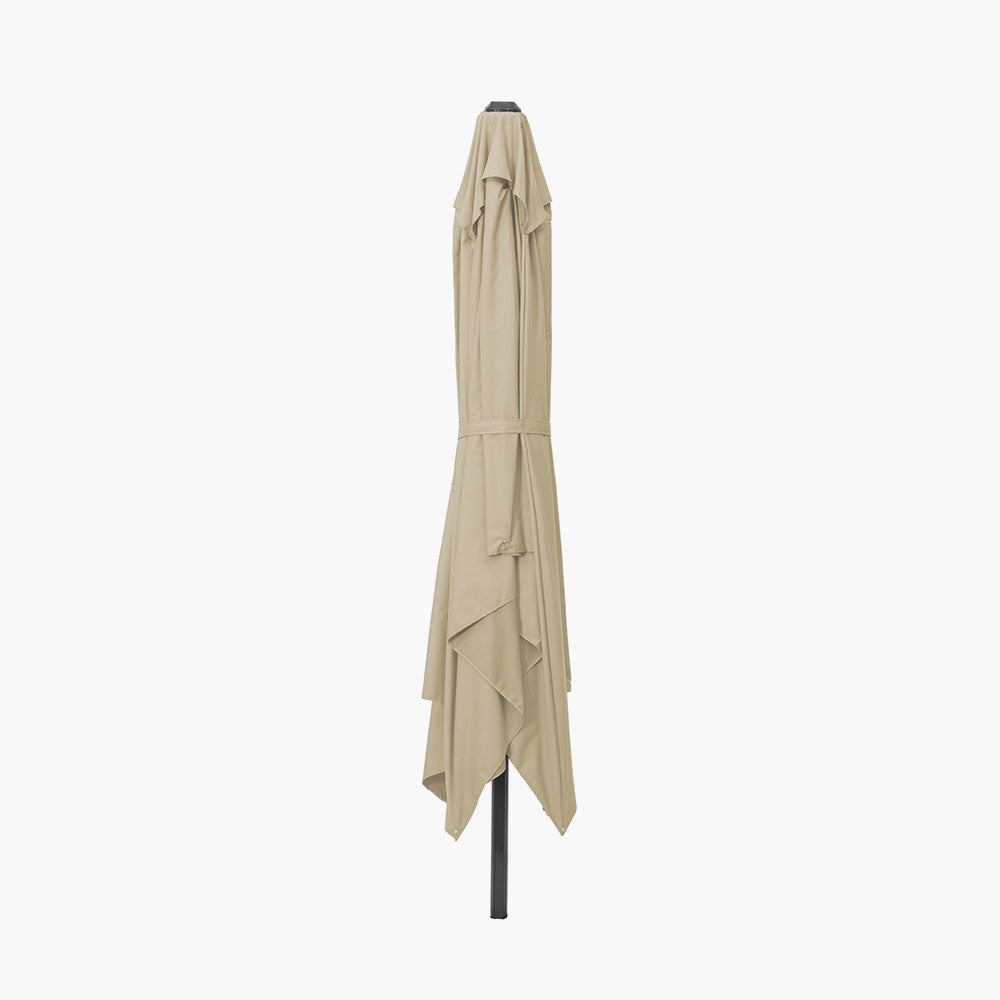 Voyager T2 2.7m Square Champagne Free Arm Parasol Pacific Lifestyle