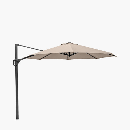 Voyager T1 3m Round Taupe Free Arm Parasol Pacific Lifestyle