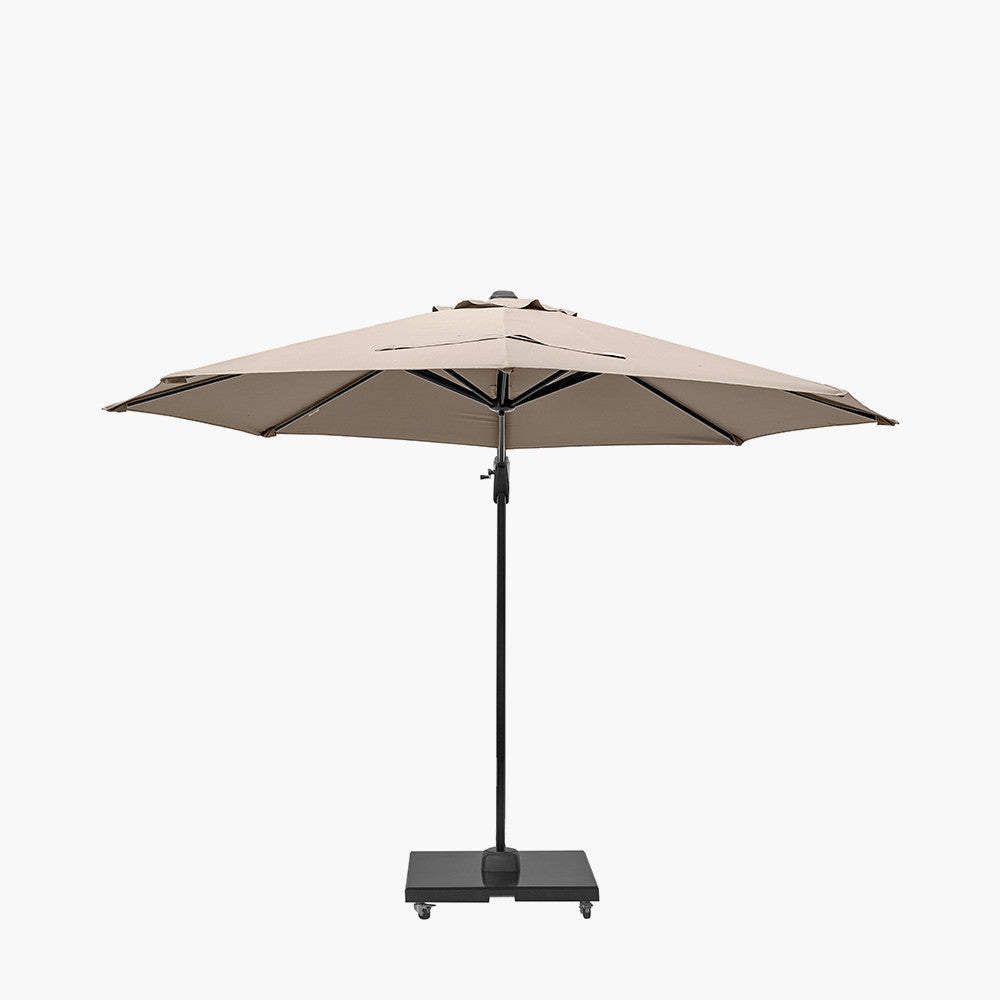 Voyager T1 3m Round Taupe Free Arm Parasol Pacific Lifestyle