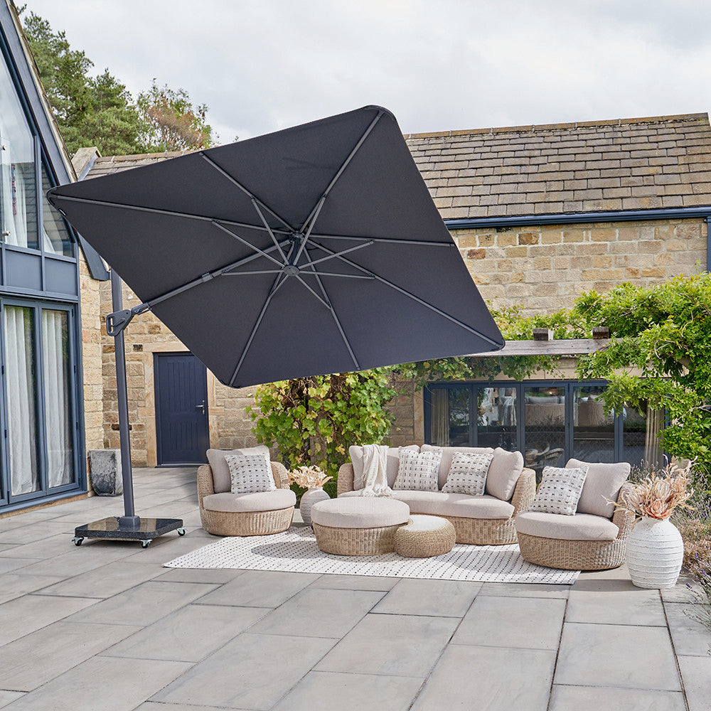 Nexus T2 Premium Anthracite / Faded Black Free Arm Parasol