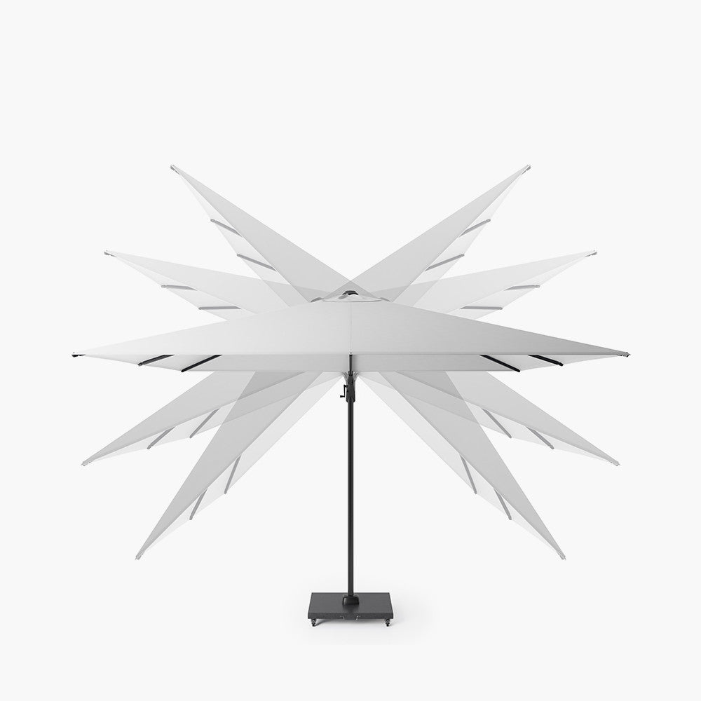 Challenger T2 2.6 x 3.5m Rectangular Premium Anthracite / Faded Black Free Arm Parasol