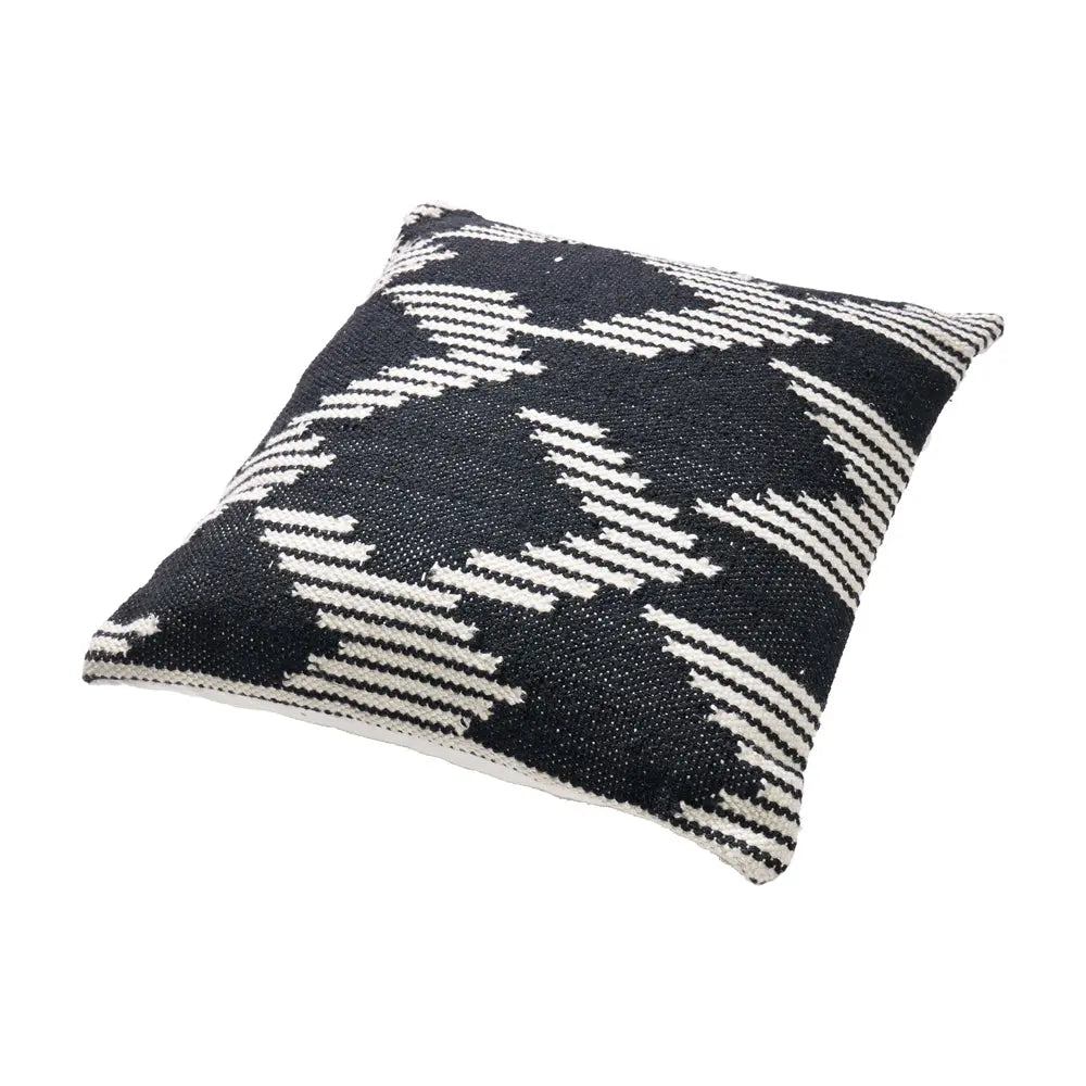 Indoor Outdoor Chevron Scatter Cushion - Black & White  Nicholas John Interiors