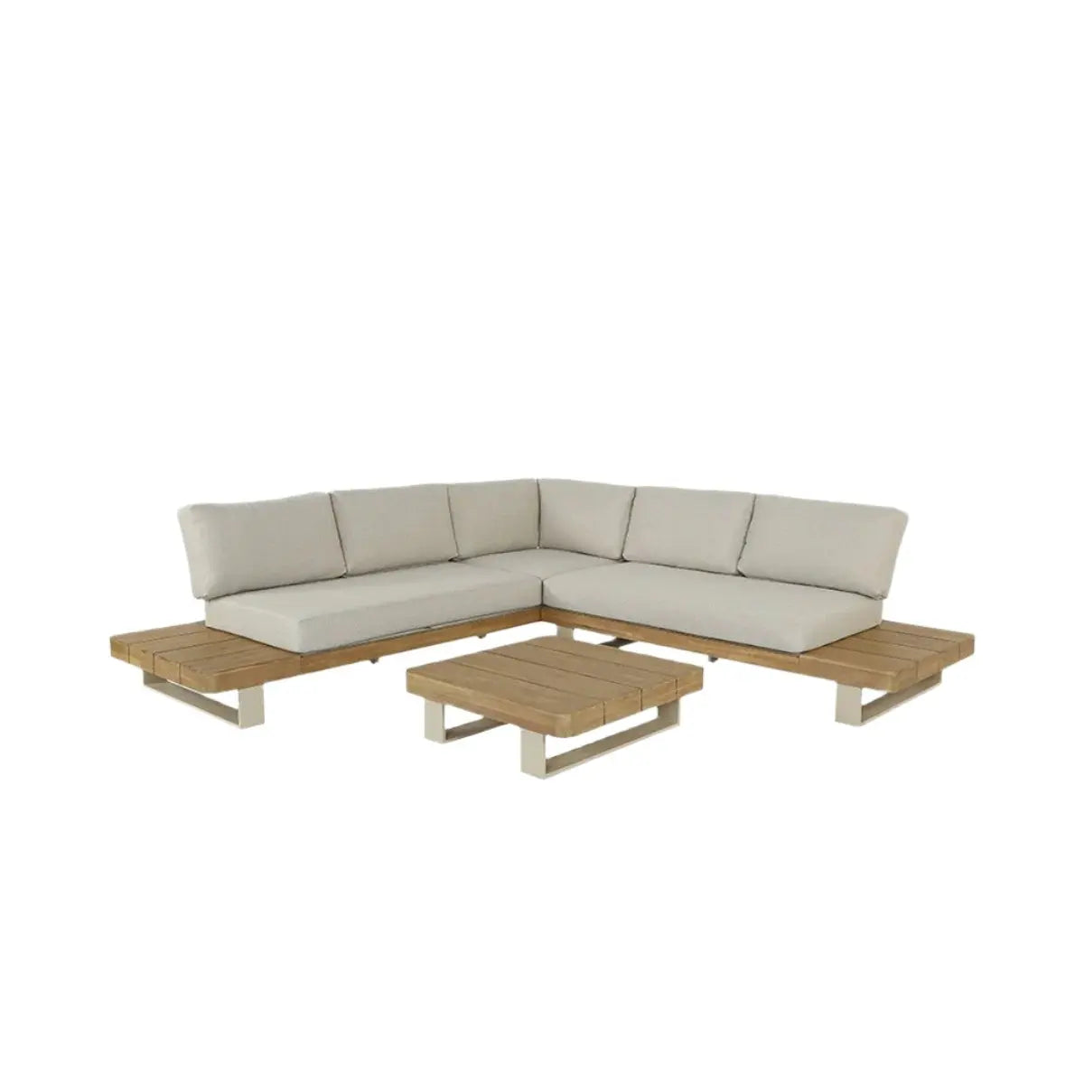 Osaka Latte Outdoor Corner Seating Set - Pacific Lifestyle Pacific Lifestyle