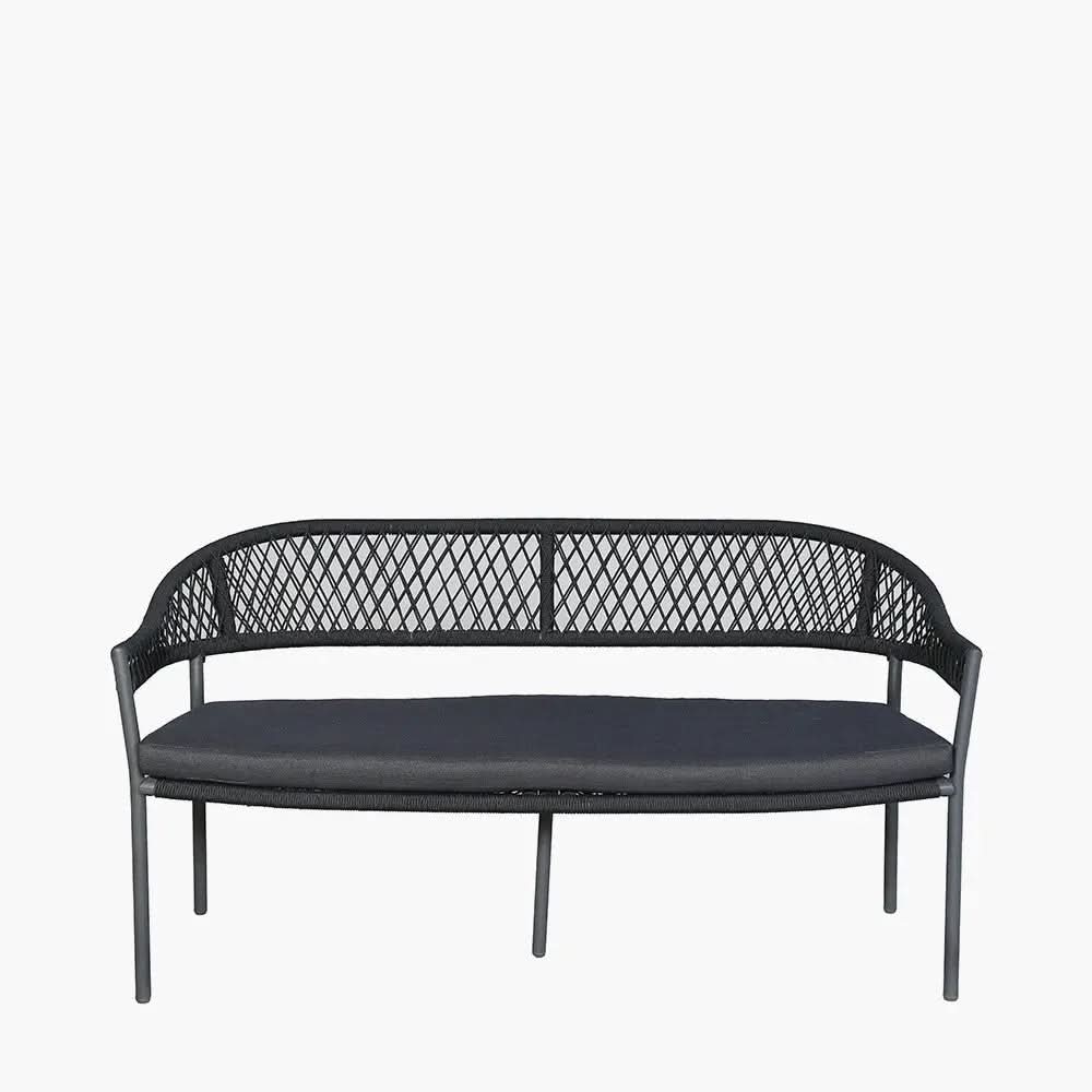 Bazel Outdoor Seating Set in Teak & Black - Pacific Lifestyle  Nicholas John Interiors