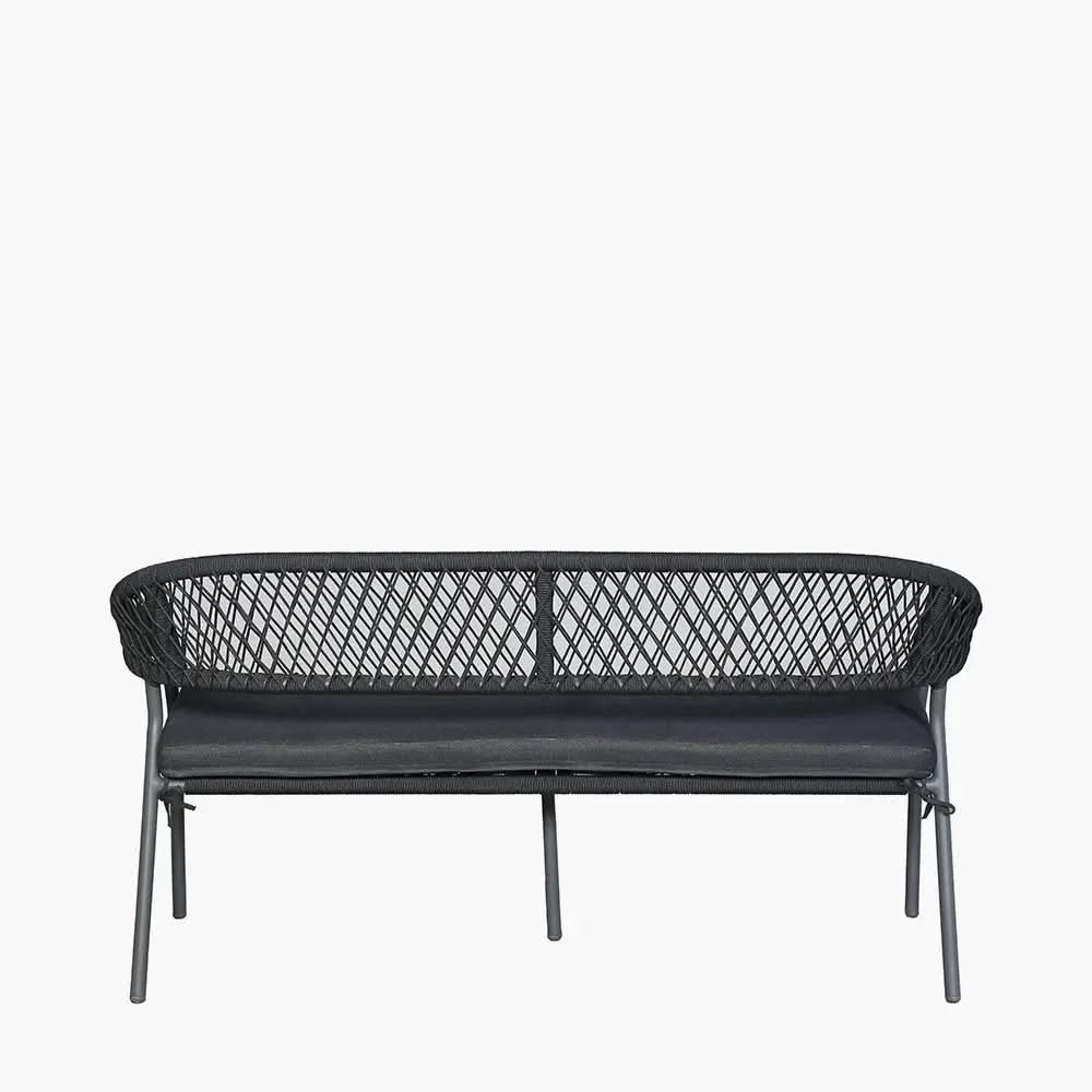 Bazel Outdoor Seating Set in Teak & Black - Pacific Lifestyle  Nicholas John Interiors