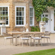 Osaka Latte Outdoor 6 Seater Dining Set - Pacific Lifestyle - Nicholas John Interiors