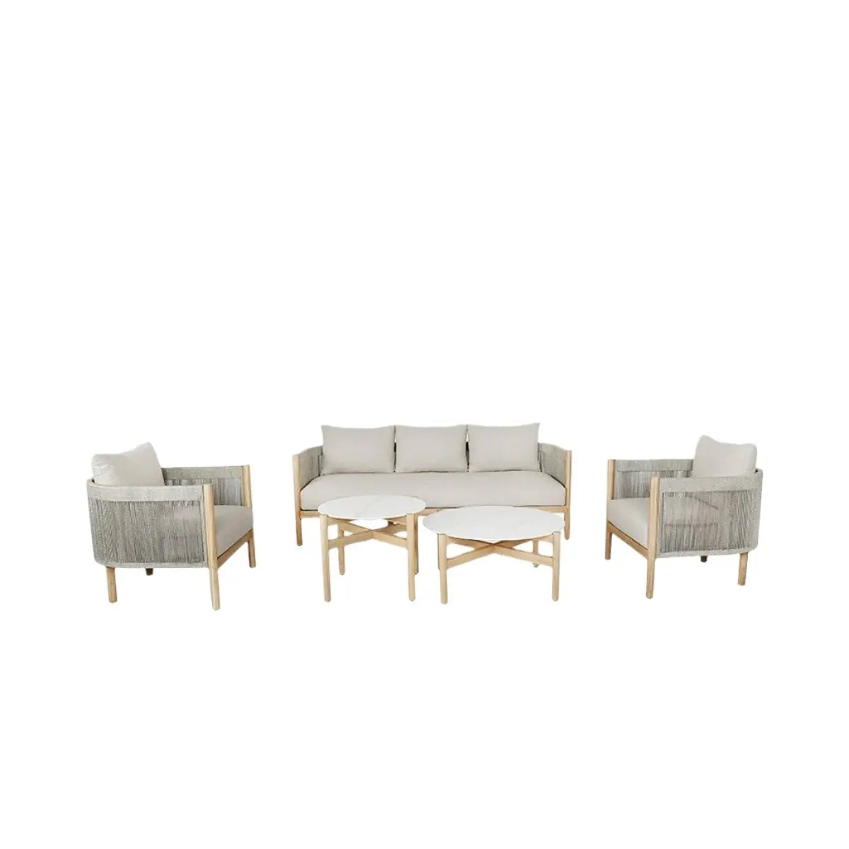 Marche Outdoor Seating Set in Light Acacia Wood Pacific Lifestyle