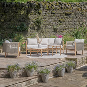 Marche Outdoor Seating Set in Light Acacia Wood Pacific Lifestyle