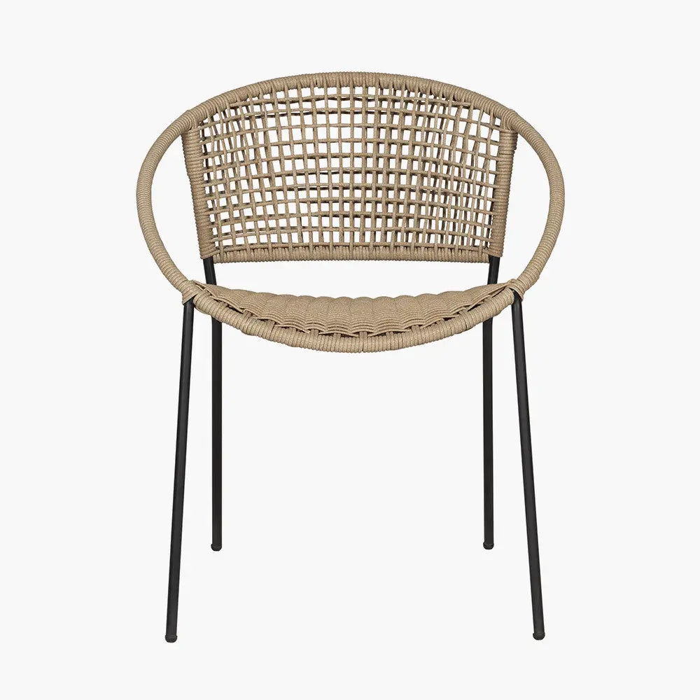 Dakota Natural Wheat Outdoor 4 Seater Dining Set  Nicholas John Interiors
