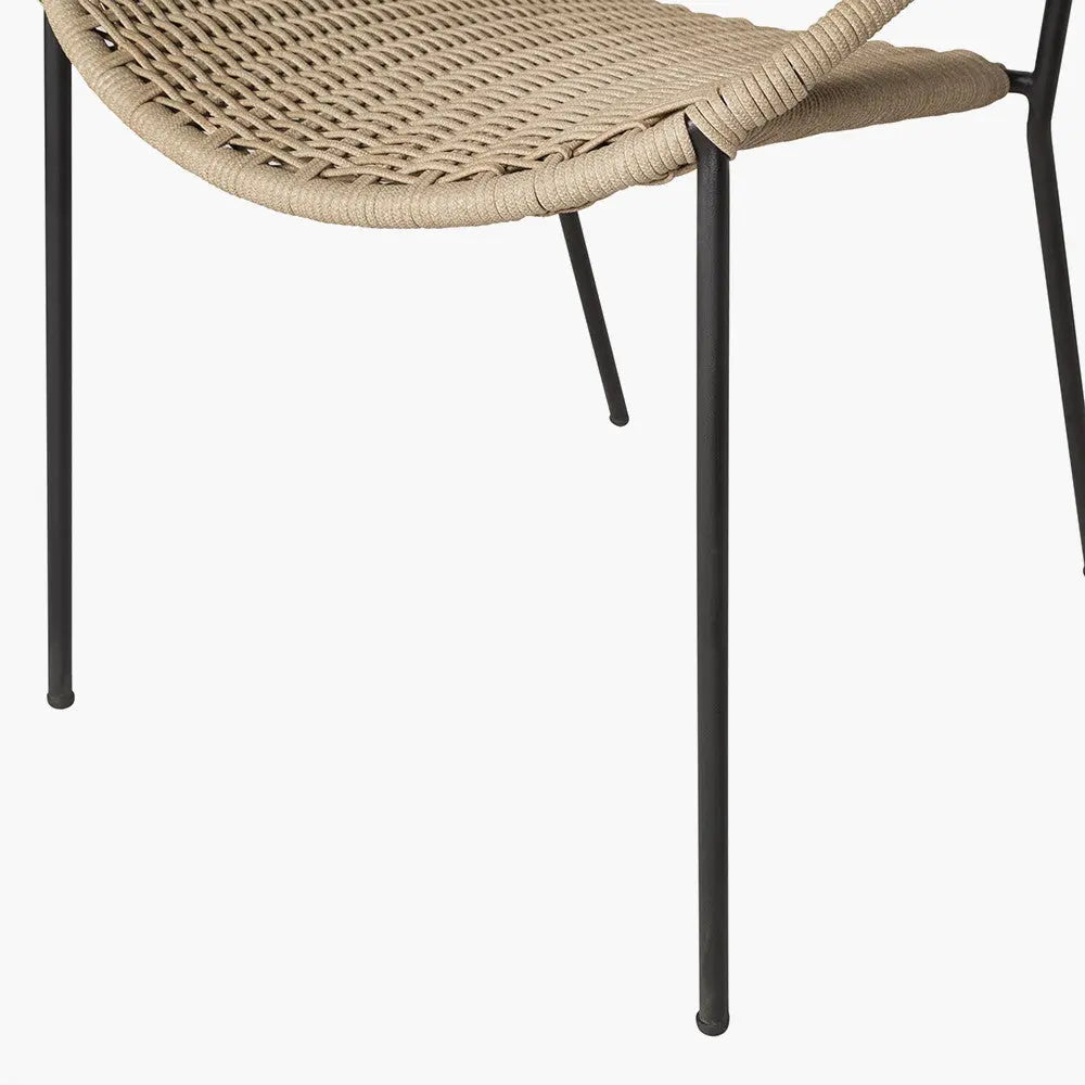 Dakota Natural Wheat Outdoor 4 Seater Dining Set  Nicholas John Interiors