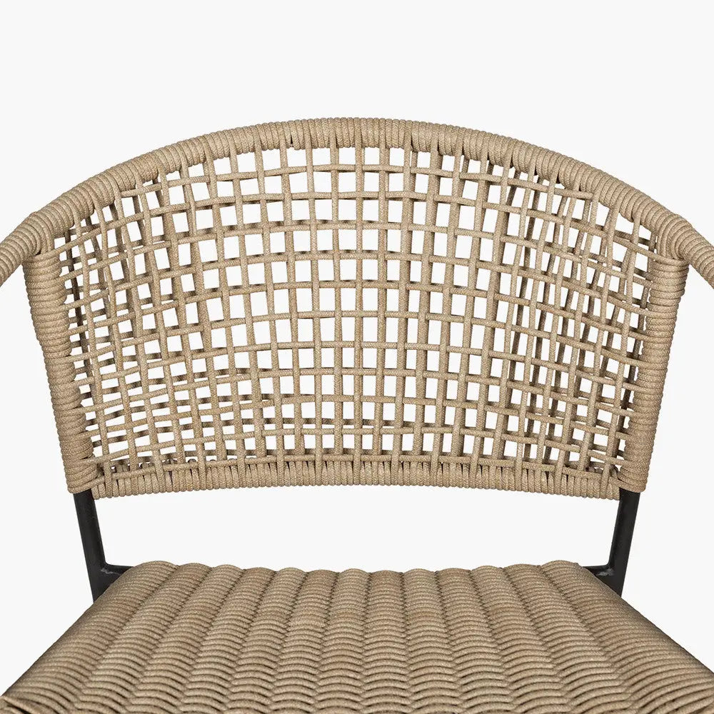 Dakota Natural Wheat Outdoor 4 Seater Dining Set  Nicholas John Interiors