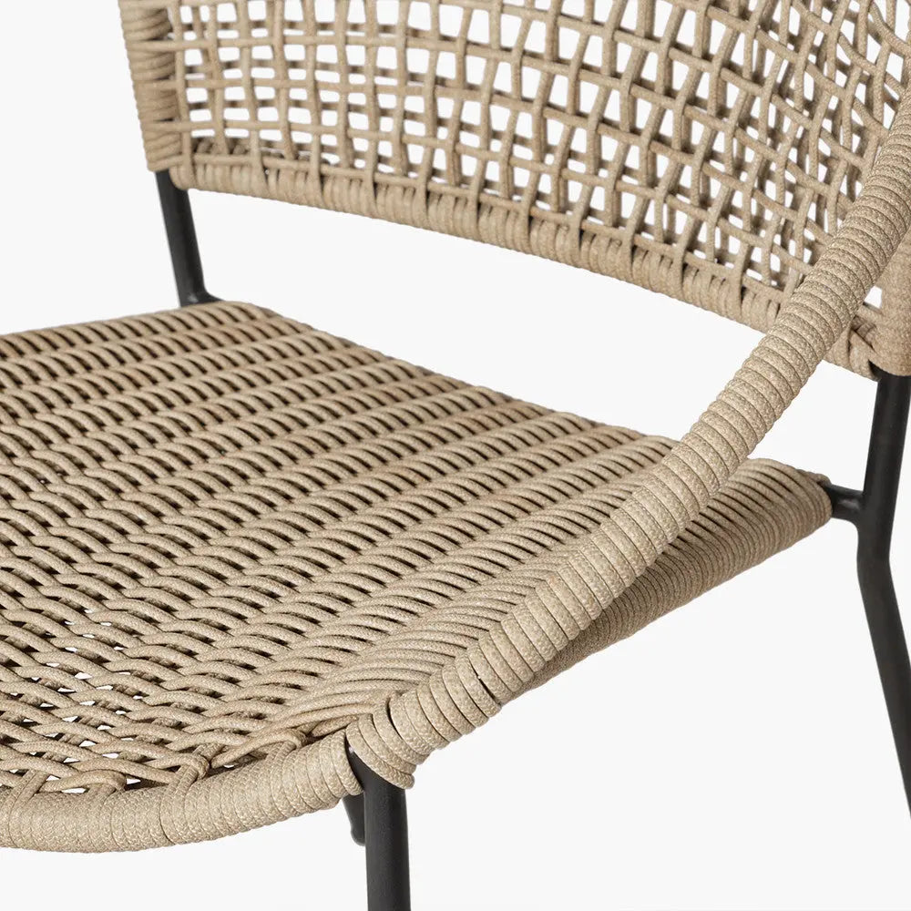 Dakota Natural Wheat Outdoor 4 Seater Dining Set  Nicholas John Interiors