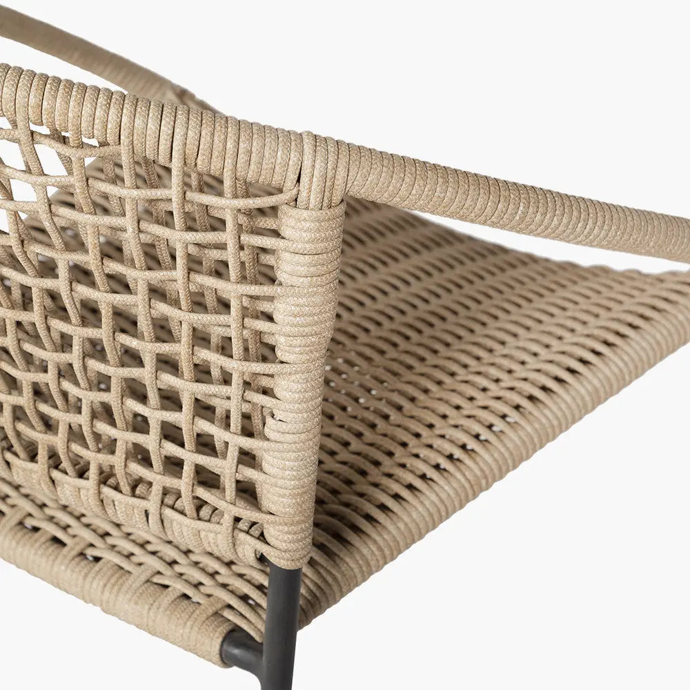 Dakota Natural Wheat Outdoor 4 Seater Dining Set  Nicholas John Interiors