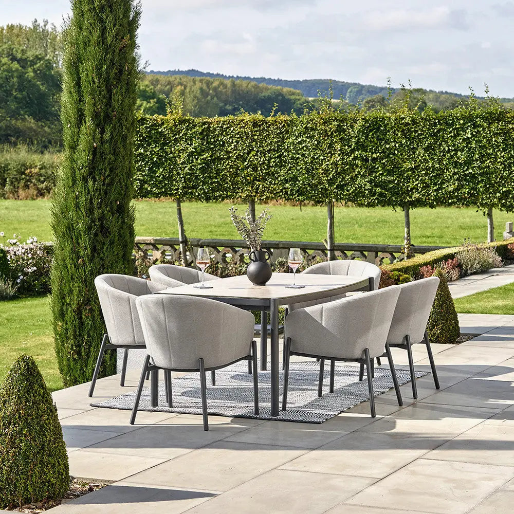 Nevada Putty Outdoor 6 Seater Dining Set - Pacific Lifestyle  Nicholas John Interiors