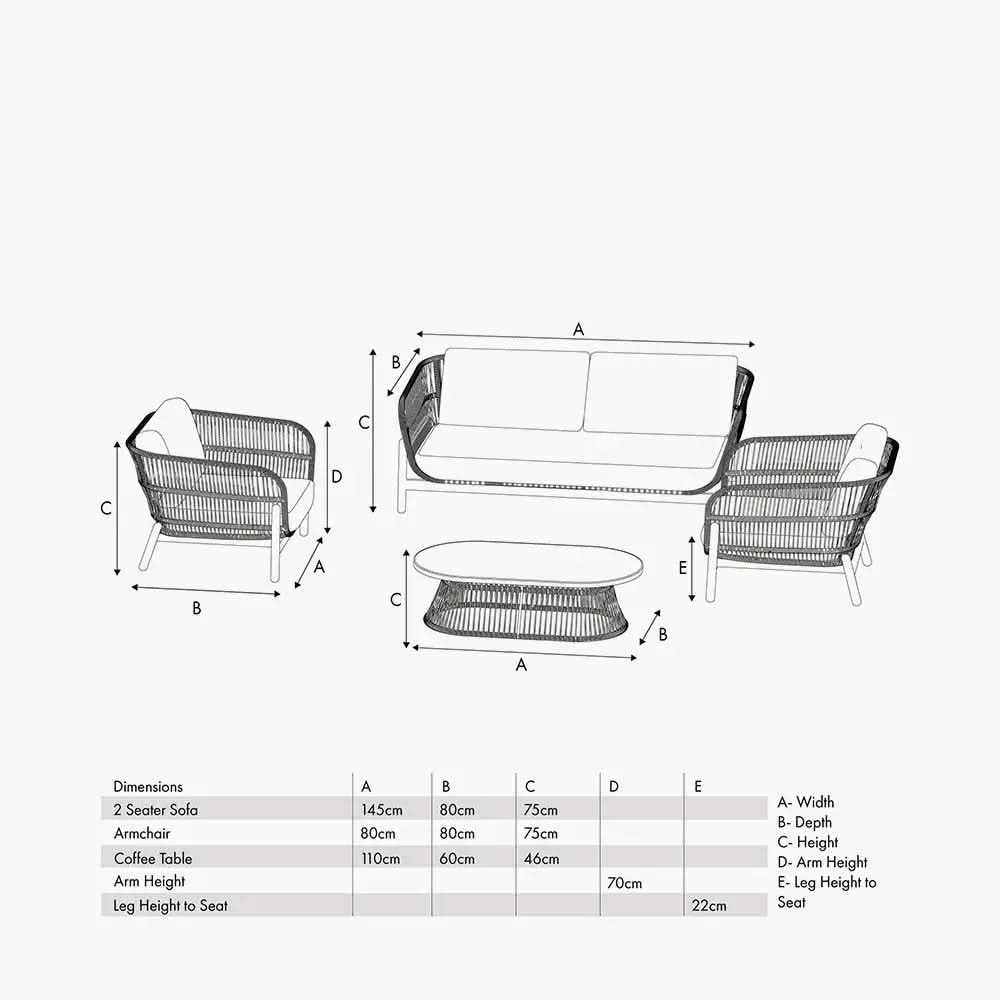 Martic Outdoor Seating Set - Pacific Lifestyle  Nicholas John Interiors