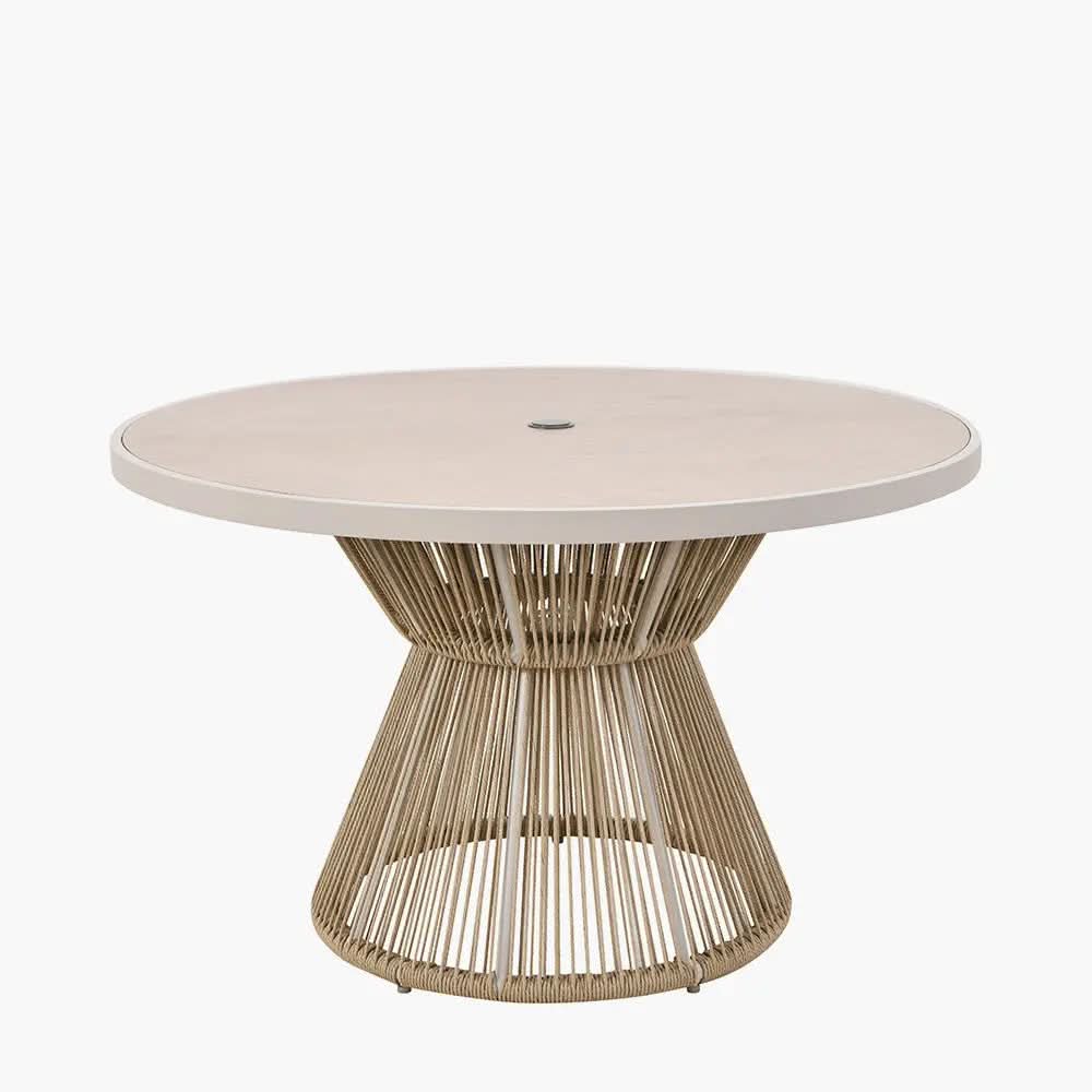Martic Outdoor 4 Seater Dining Set in Light Acacia Wood - Pacific Lifestyle  Nicholas John Interiors