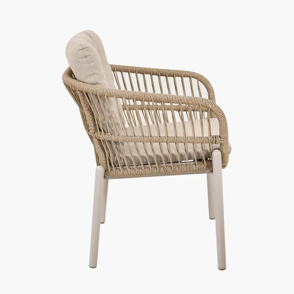 Martic Outdoor 6 Seater Dining Set in Light Acacia Wood - Pacific Lifestyle  Nicholas John Interiors