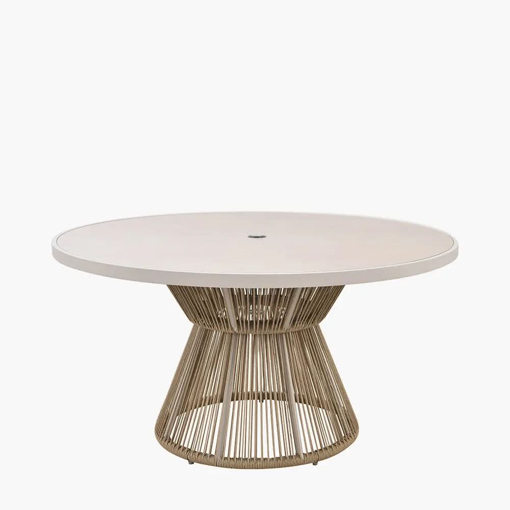 Martic Outdoor 6 Seater Dining Set in Light Acacia Wood - Pacific Lifestyle  Nicholas John Interiors