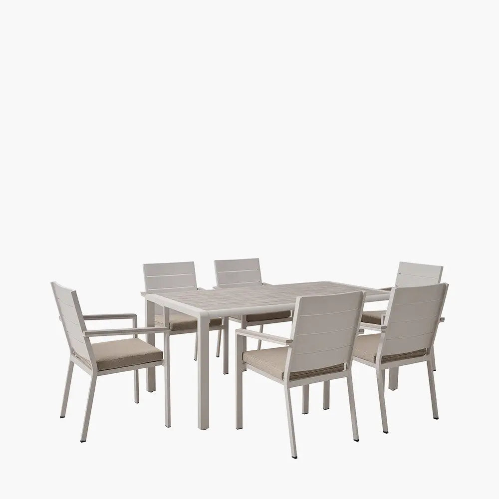 Aruba Outdoor 6 Seater Dining Set - Pacific Lifestyle  Nicholas John Interiors