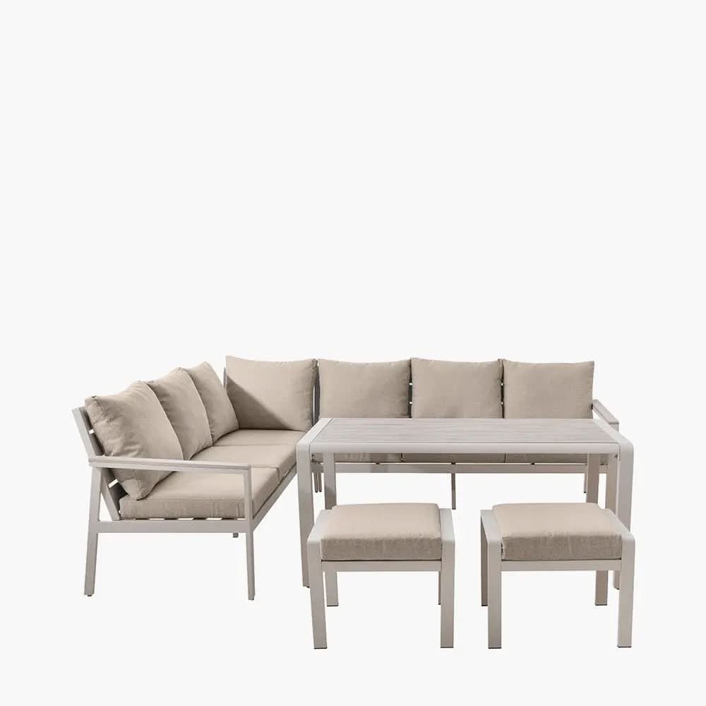 Aruba Outdoor Corner Seating Set in Ash - Pacific Lifestyle  Nicholas John Interiors