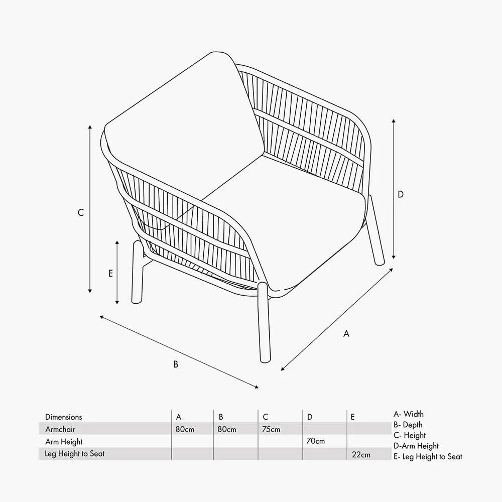 Martic Outdoor Chair - Pacific Lifestyle  Nicholas John Interiors