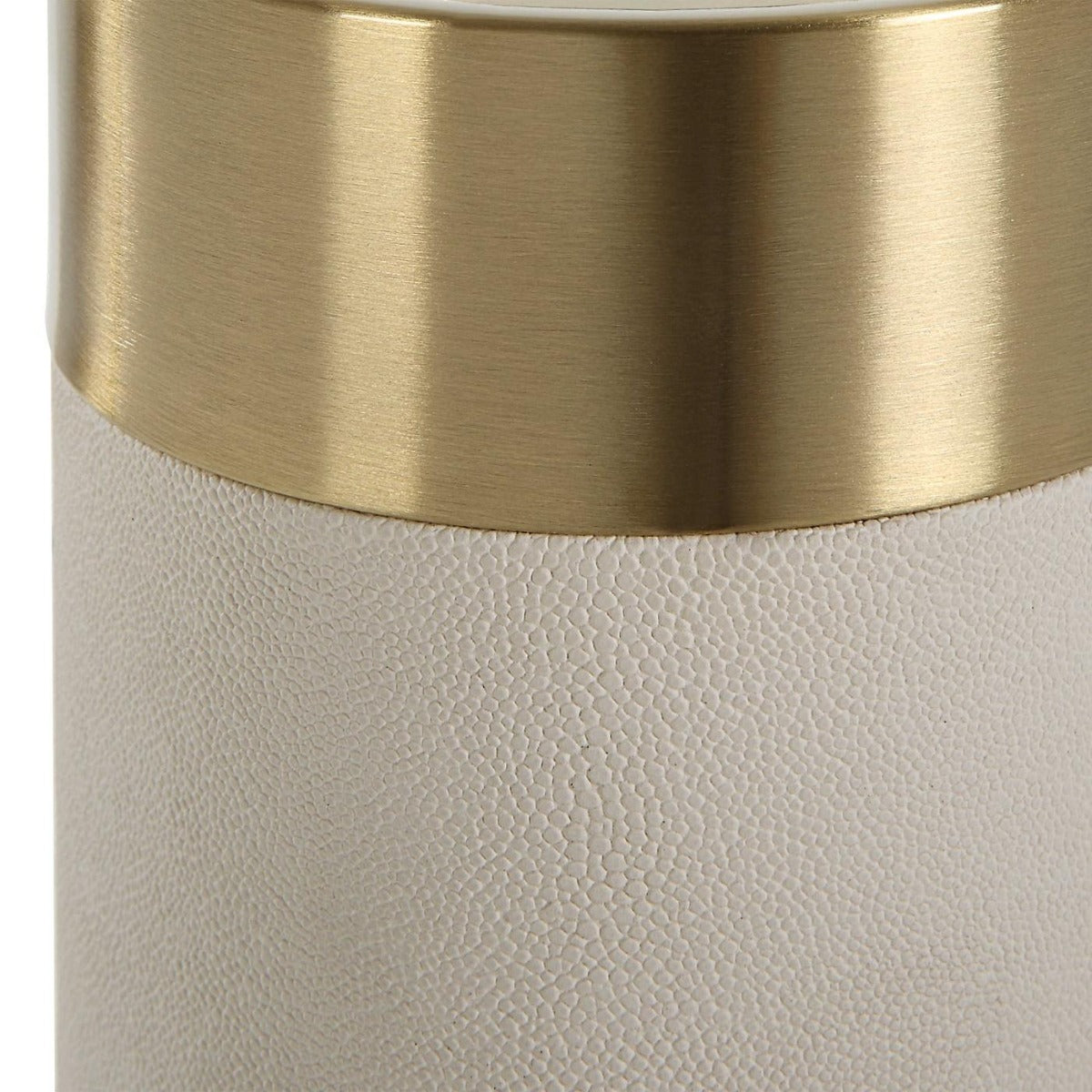 Uttermost Wessex White Pillar Candleholders - Set of 2