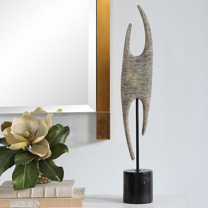 Uttermost Pochette Ribbed Abstract Sculpture
