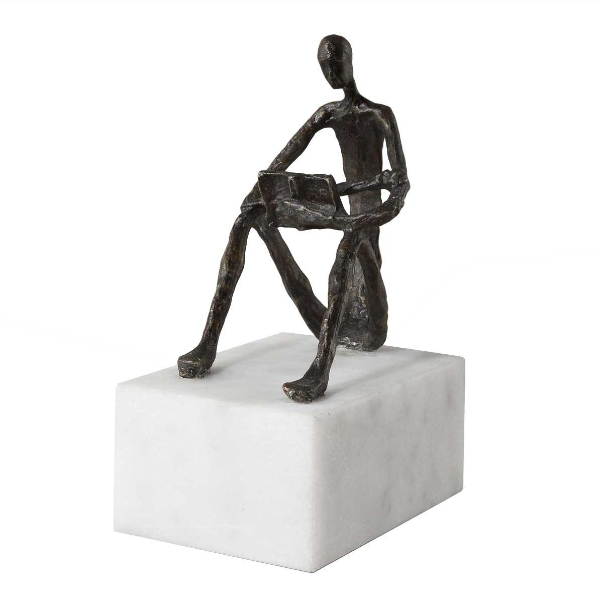 Sit Back, Relax And Read, Iron Sculpture