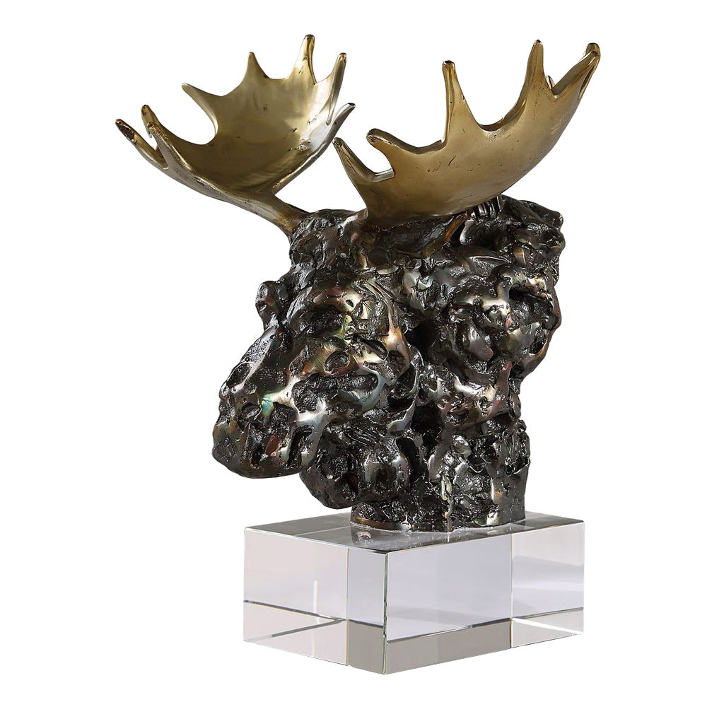 Moose Bust Sculpture