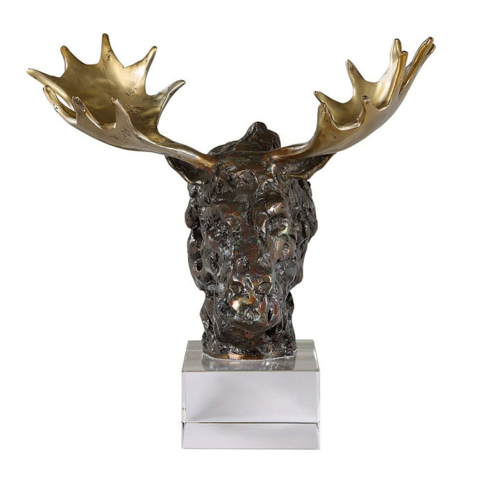 Uttermost Moose Bust Sculpture