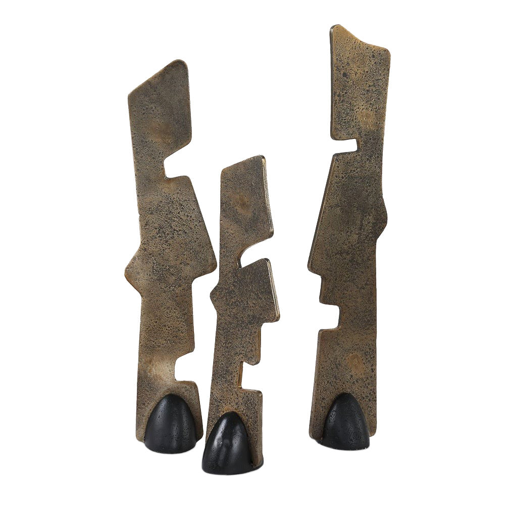 Geometric Echoes Sculptures Set of 3