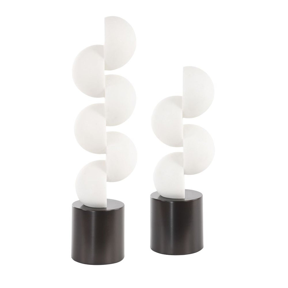 Symmetry Circle Sculptures - Set of 2