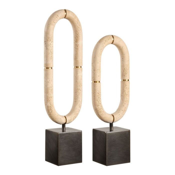 Uttermost Oval Fusion Sculptures Set of 2