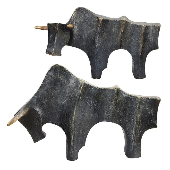 Uttermost Regal Bull Sculptures Set of 2